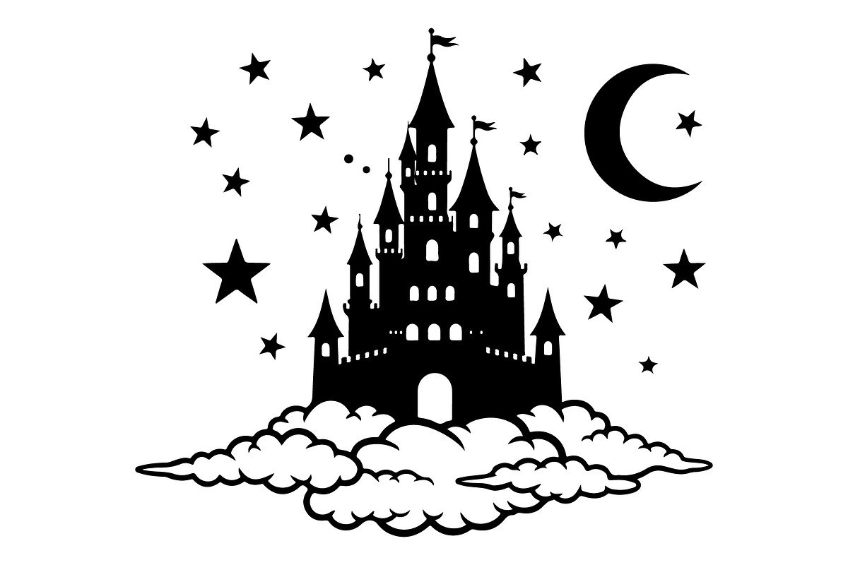Fantasy Castle Cloud Moon Bundle, an Object Illustration by Gaye Art (Photo 19 of 30)