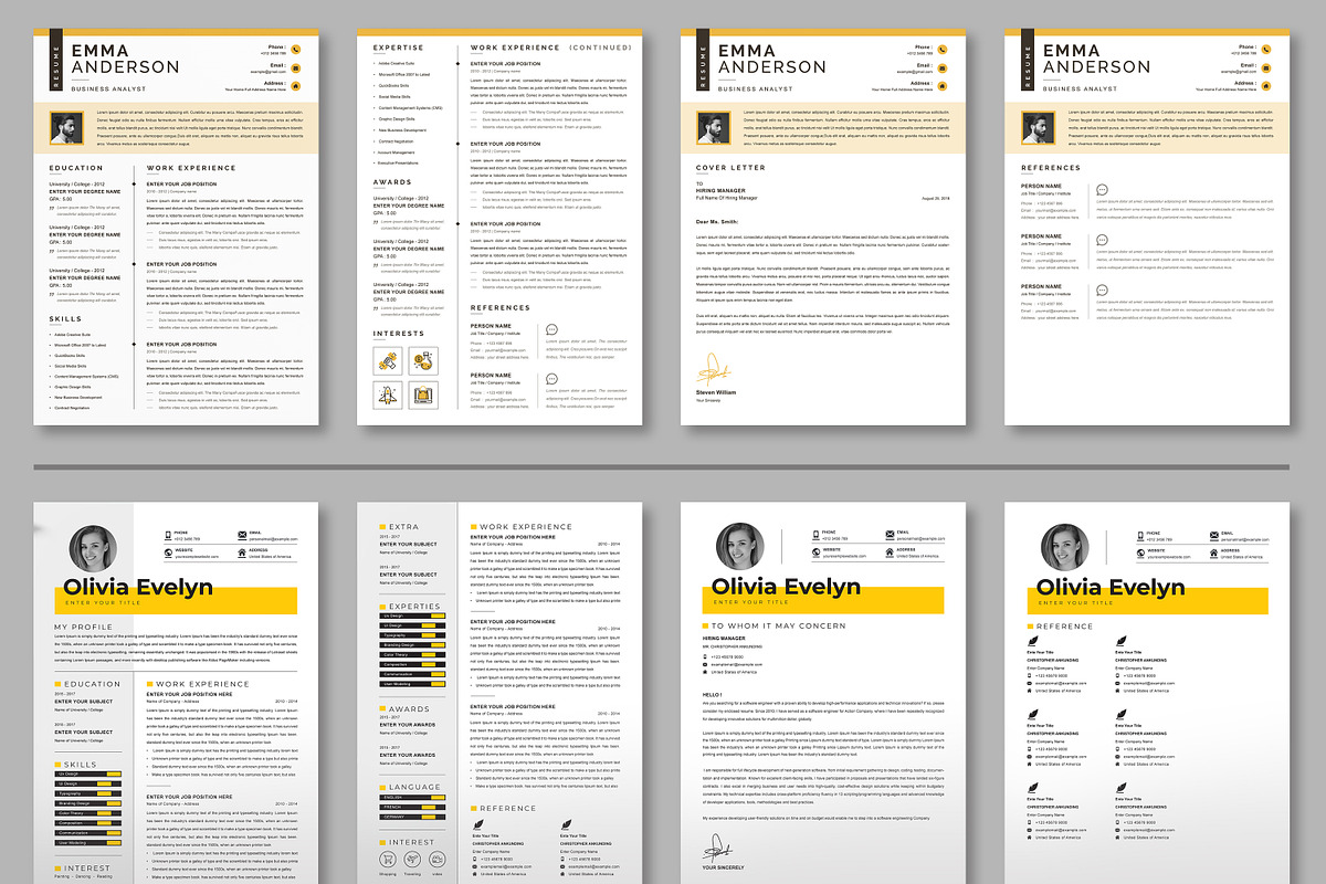 JOB WINNING RESUME - 50 TEMPLATES, a Resume Template by ResumeInventor (Photo 24 of 184)