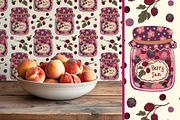 Vintage Jam Jars patterns & clipart, a Food Illustration by Carpet Tapete Pretzel (Thumbnail 13 of 13)