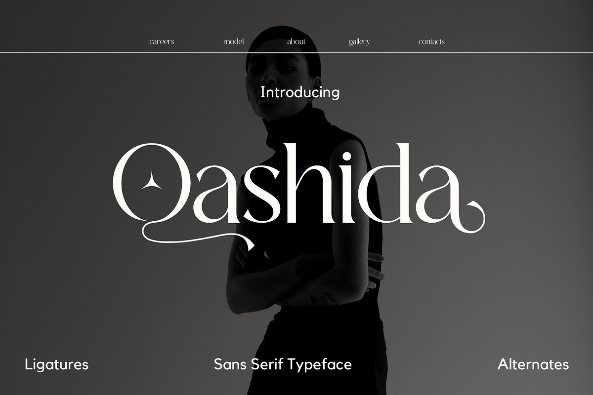Qashida Sans Serif, a Sans Serif Font by Aditastudios (Photo 1 of 8)