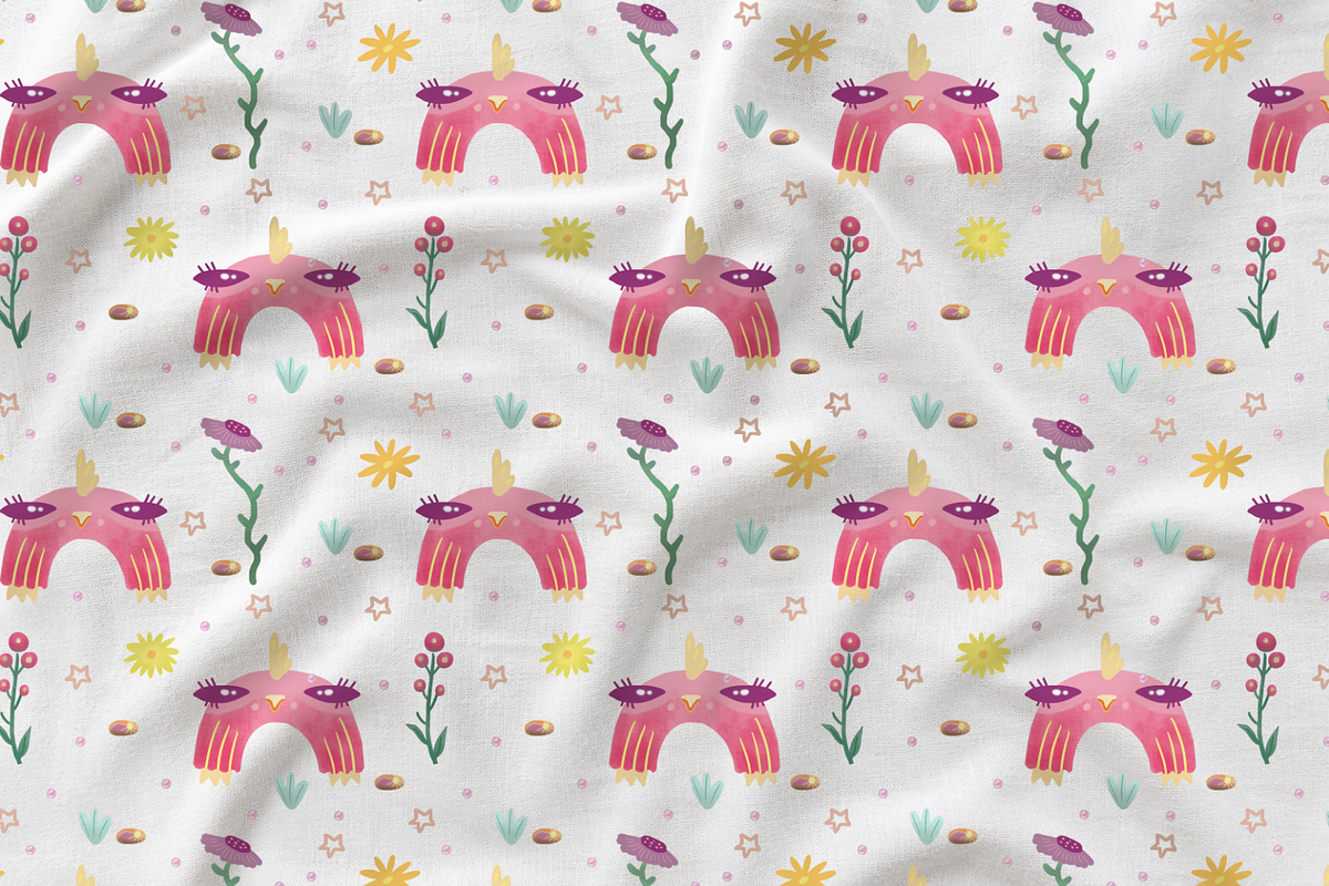 SUMMER SUPPORT FRIENDS Patterns, a Seasonal Illustration by FaliushViktoriaArtist (Photo 8 of 11)