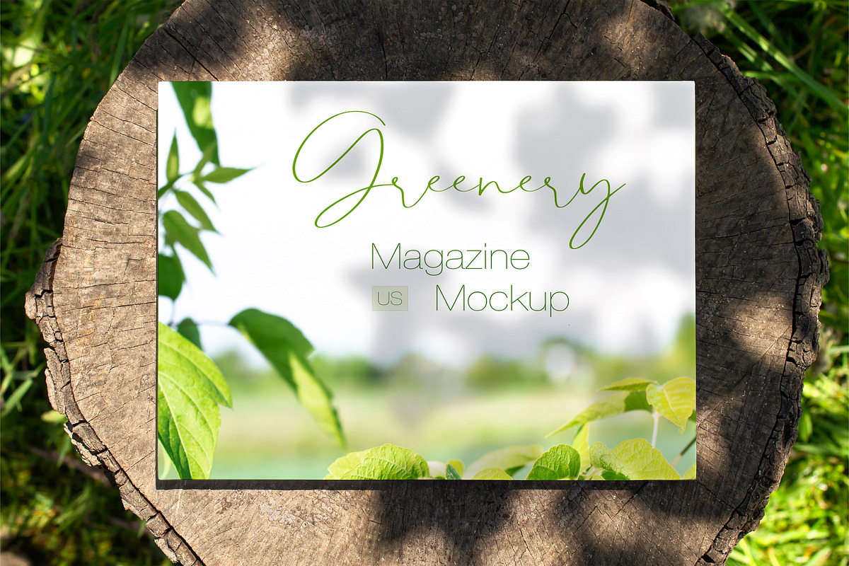 Greenery Landscape Magazine Mockup, a Print Template by ItemBridge (Photo 2 of 2)