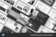 Clean Hotel Business Keynote, a Presentation Template by Fit-tee (Thumbnail 1 of 2)