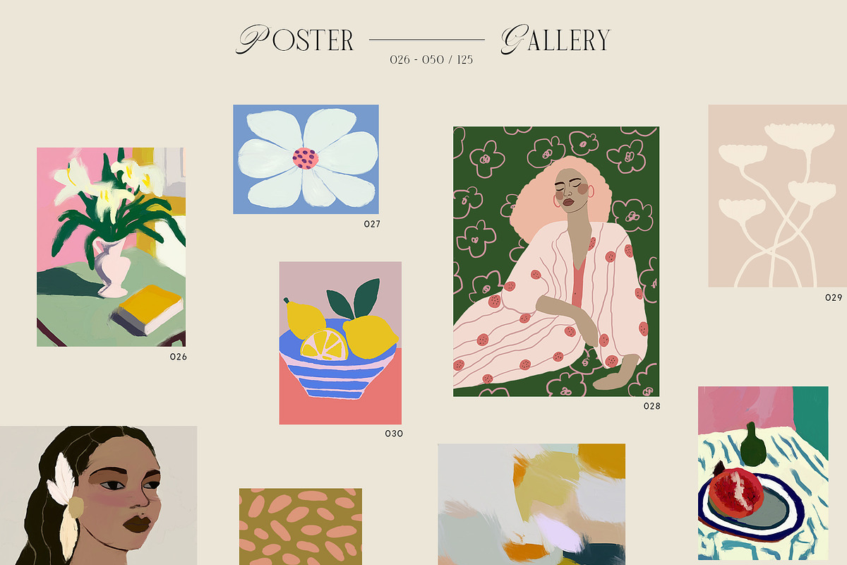 Modern Wall Art Posters Bundle, a Graphic by Ayya Studio (Photo 19 of 94)