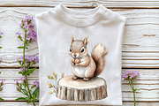Fall Squirrels Garden Clipart, an Illustration by Rose Art (Thumbnail 4 of 7)