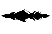Mountain Reflection SVG Bundle, a Graphic by hafijul (Thumbnail 7 of 10)