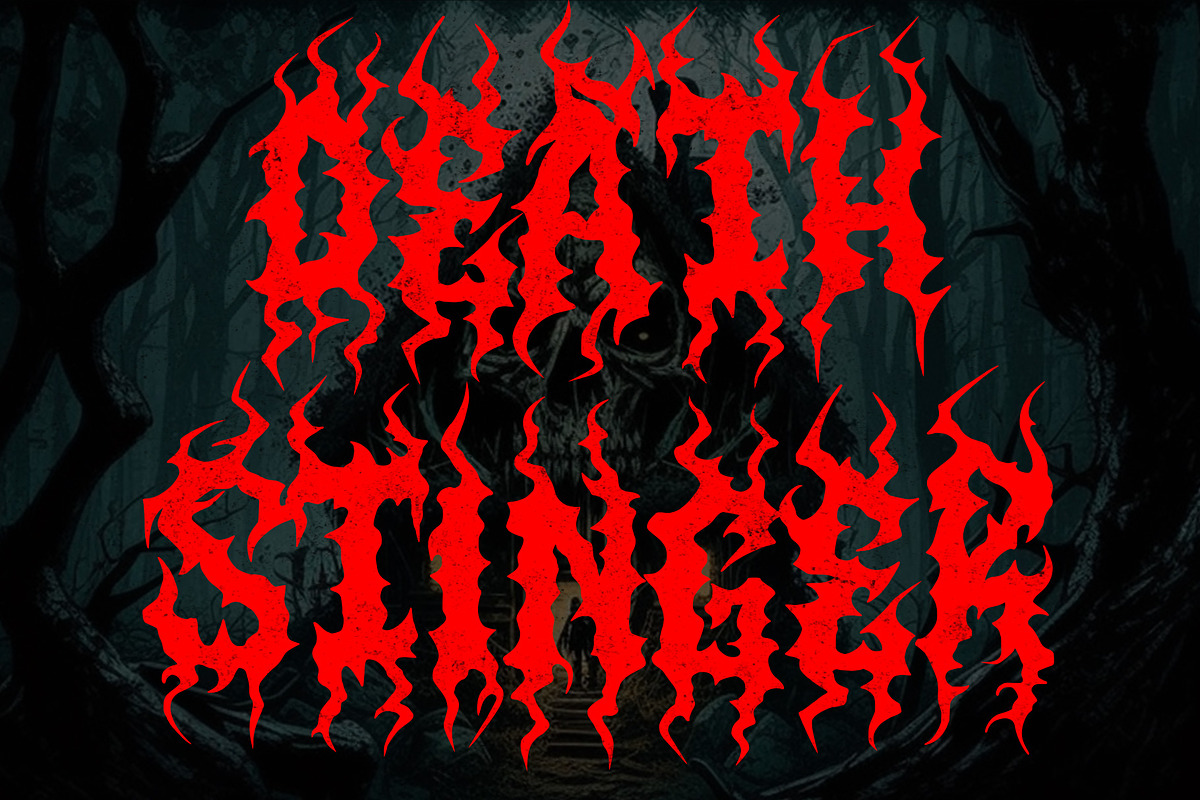ZERION - Black Metal Font, a Blackletter Font by Fonday Studio (Photo 4 of 6)