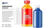 Syrup Bottle Mockup, a Packaging Mockup by Nanggroe Scripting (Thumbnail 1 of 8)