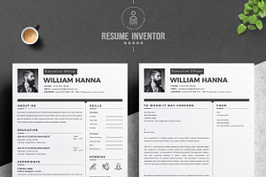 2 Page Resume Template/Cover Letter