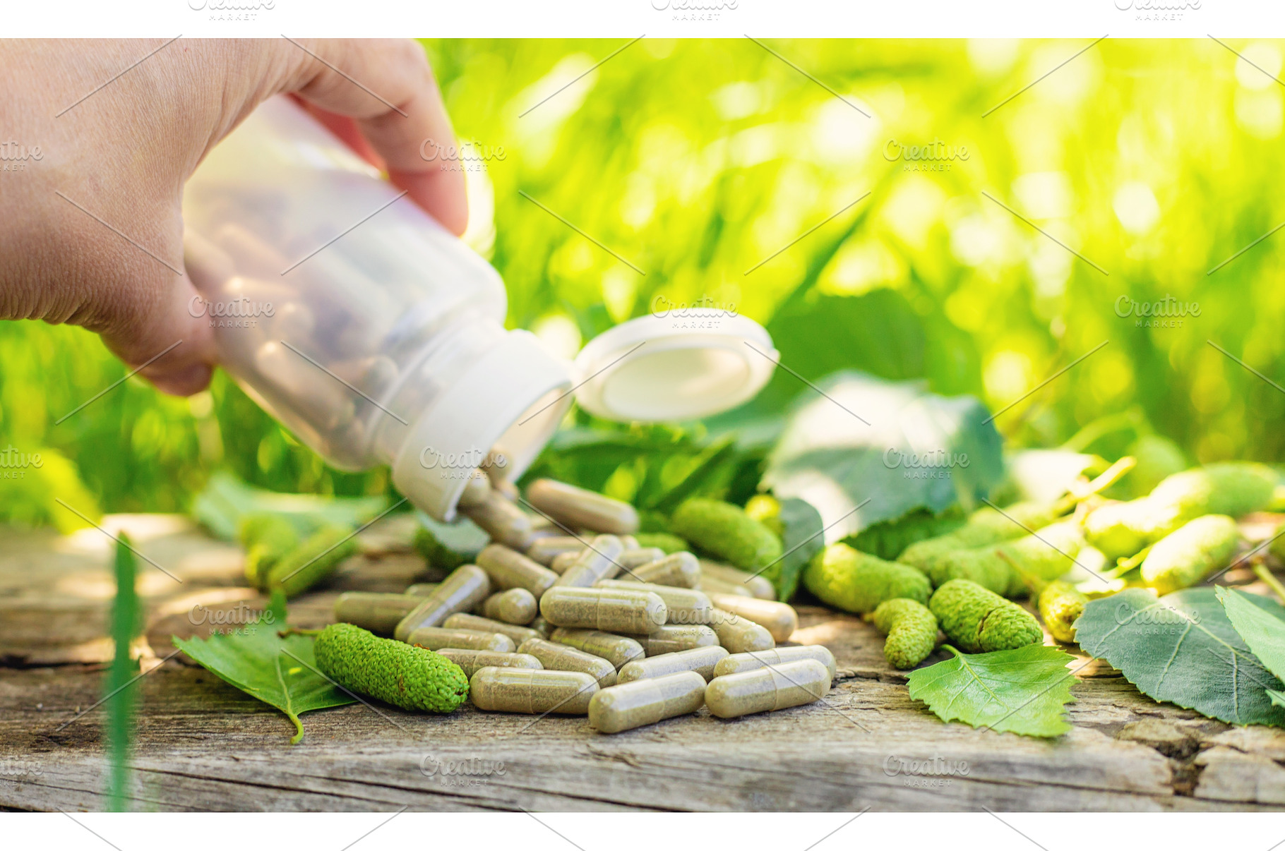 birch buds extract and supplements, a Food & Drink Photo by yanadjana