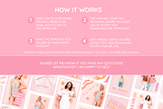Peach Pink Instagram Templates, a Social Media Template by SunshineStudioBoutique (Thumbnail 12 of 12)