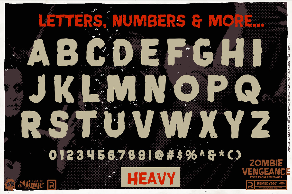 Zombie Vengeance, a Sans Serif Font by Remedy667 (Photo 10 of 11)