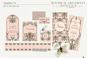Botanical ornaments Art Nouveau, a Pattern Graphic by Collection by VY (Thumbnail 7 of 9)
