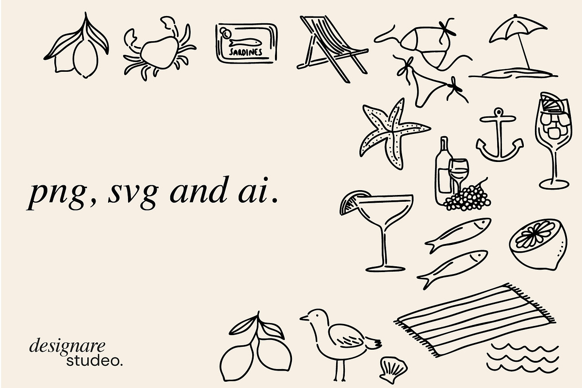 Dolce Vita Illustrations, a Decorative Illustration by ginni illustrations (Photo 5 of 6)