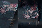 Dark Green Roses Floral Pattern, a Pattern Graphic by paper aesthetic (Thumbnail 8 of 10)