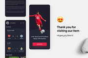 Jonli - Soccer Live Score App, an UI Kit Template by Panen Creative (Thumbnail 3 of 3)