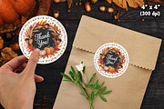 Fall Autumn Thank You Sticker Bundle, an Illustration by Actual Pixel (Thumbnail 3 of 22)