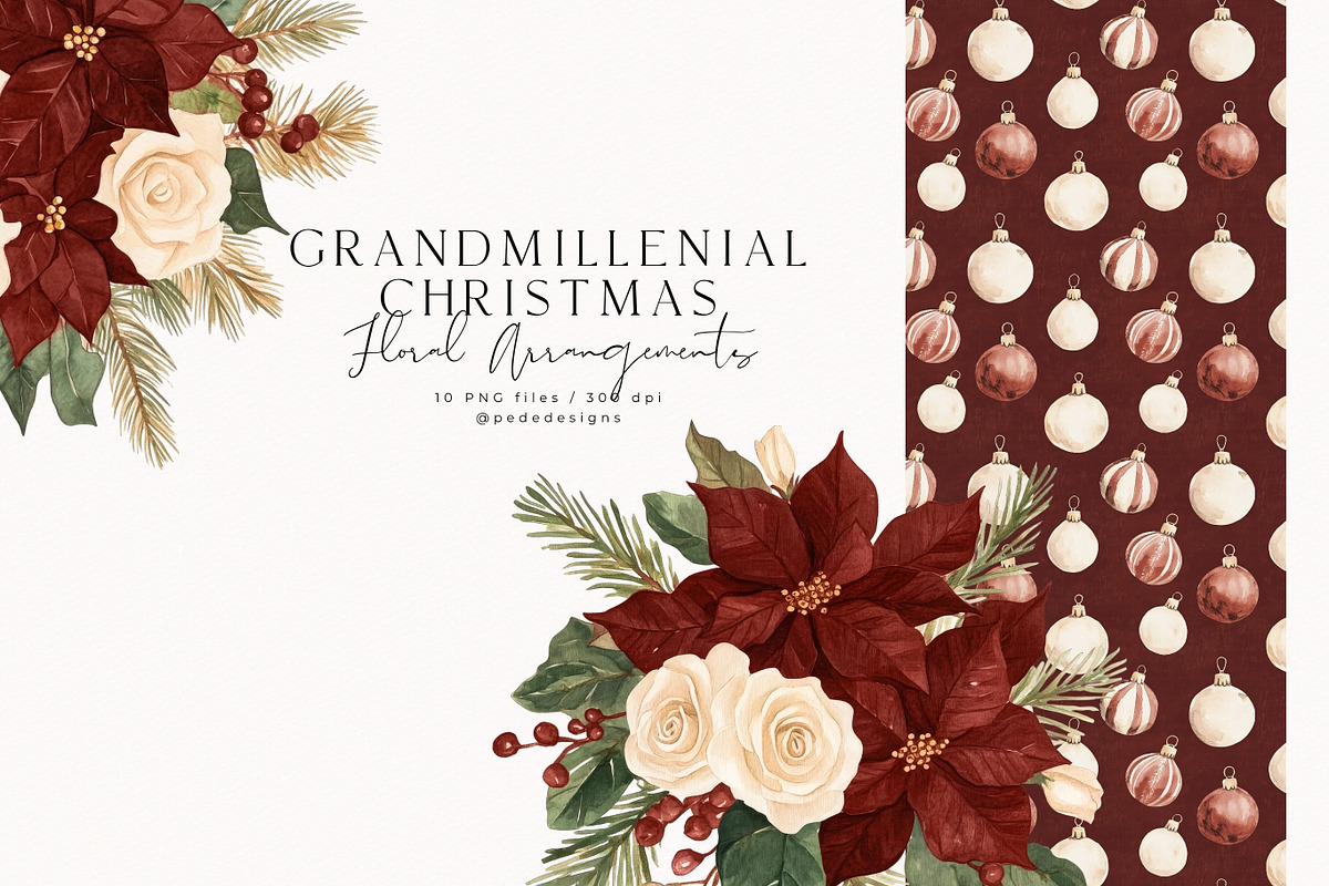 Elegant & Festive Collection, a Seasonal Illustration by PeDe Designs (Photo 14 of 31)