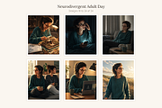 Neurodivergent Adult Set of 24, a Person Illustration by LanternkinStudio (Thumbnail 9 of 13)
