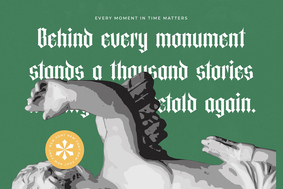 Merdlins Modern Blackletter Serif, a Blackletter Font by timelesstype.co (Photo 3 of 20)