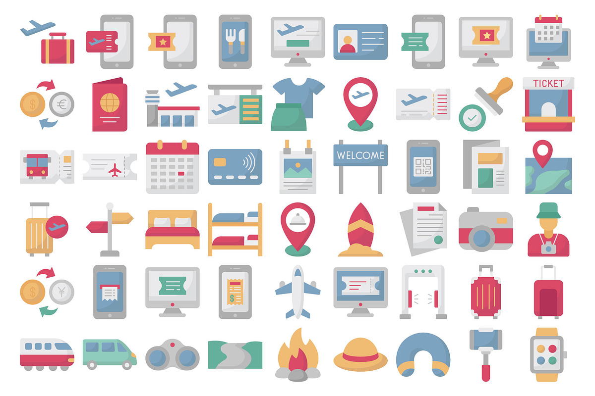 Premium Tourism Vector Icons Pack, an Icon by Vector Portal (Photo 4 of 5)