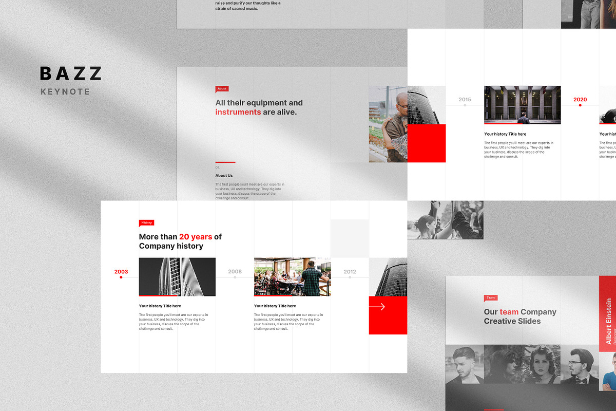Bazz - Animated Keynote Template, a Presentation Template by TemplateZuu (Photo 1 of 16)