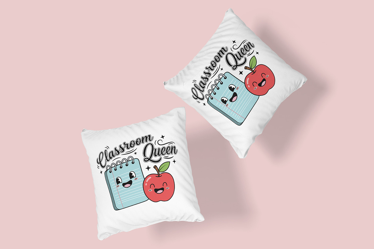 Classroom Queen Teacher T-Shirt SVG, an Object Illustration by Ghagra (Photo 6 of 7)