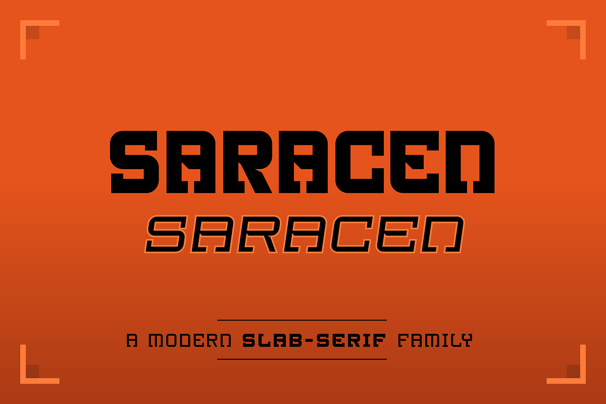 Saracen Slab Serif (24 fonts), a Slab Serif Font by SelfBuild Type (Photo 1 of 6)