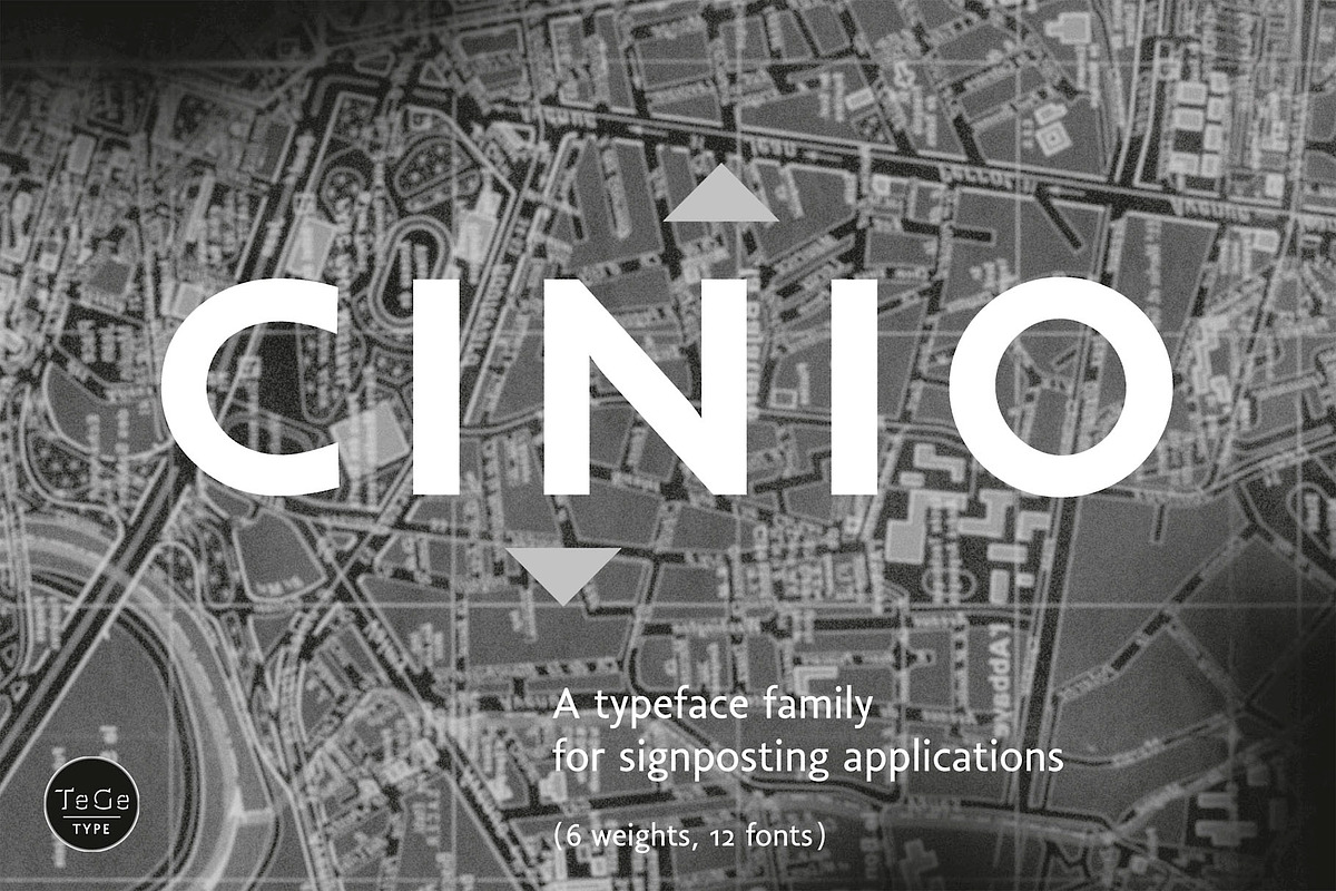 Cinio, a Sans Serif Font by TeGeType foundry (Photo 1 of 5)