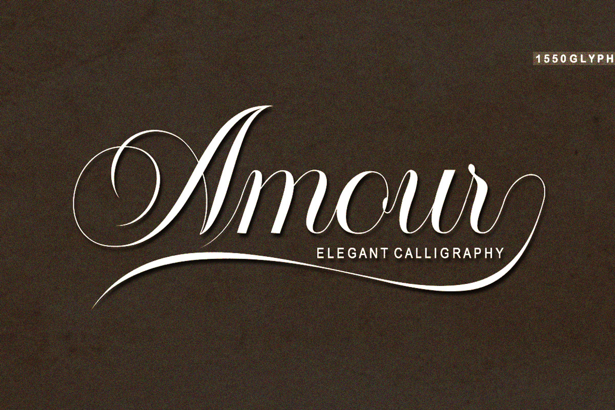 Amour Script, a Script Font by Bosstype Studio (Photo 1 of 16)