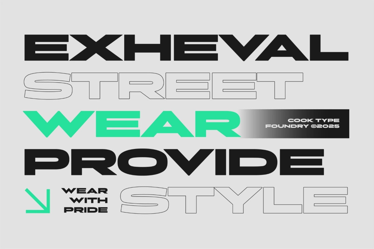Exheval, a Sans Serif Font by graphicook (Photo 4 of 10)