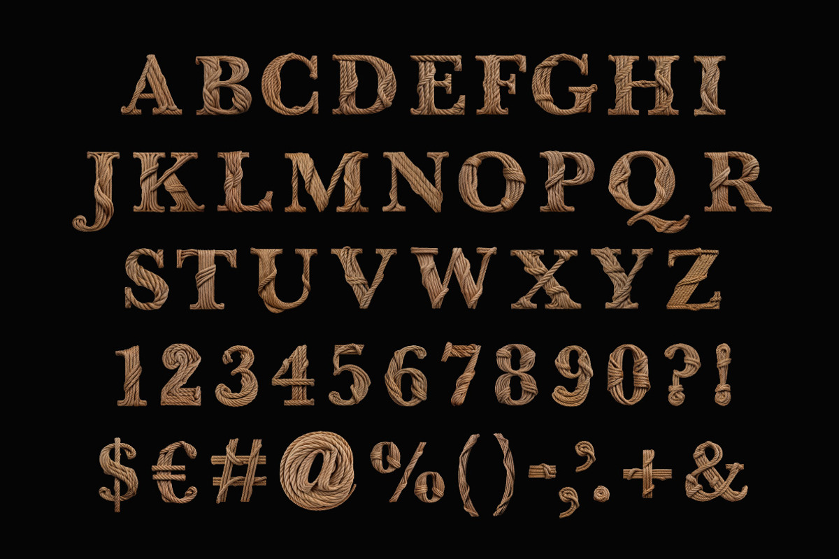 Brown Rope Font, a Serif Font by Handmadefont (Photo 2 of 10)