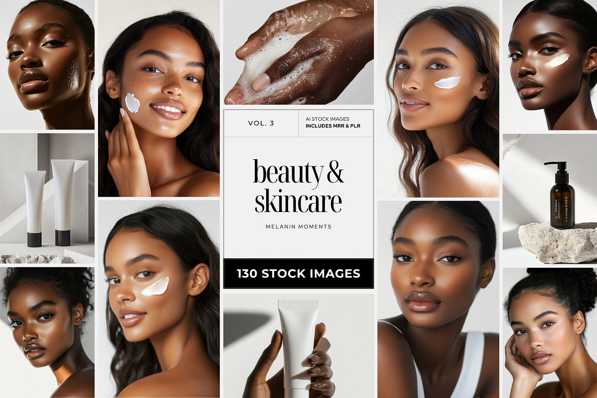 Melanin Skincare Stock Photos, a Beauty & Fashion Photo by COCO Designs (Photo 1 of 20)
