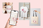 Valentine's day axolotl clipart, an Illustration by SurfaceStories (Thumbnail 3 of 6)