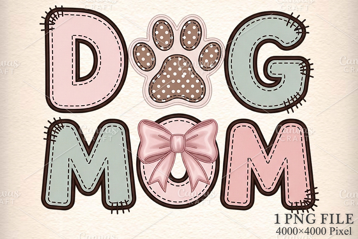 Dog Mom PNG Sublimation PNG, an Illustration by Canvas Craft (Photo 1 of 6)