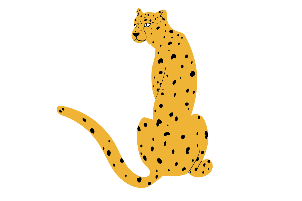 Cheetah Vector Pack, an Animal Illustration by Brunch Club Design (Photo 2 of 6)