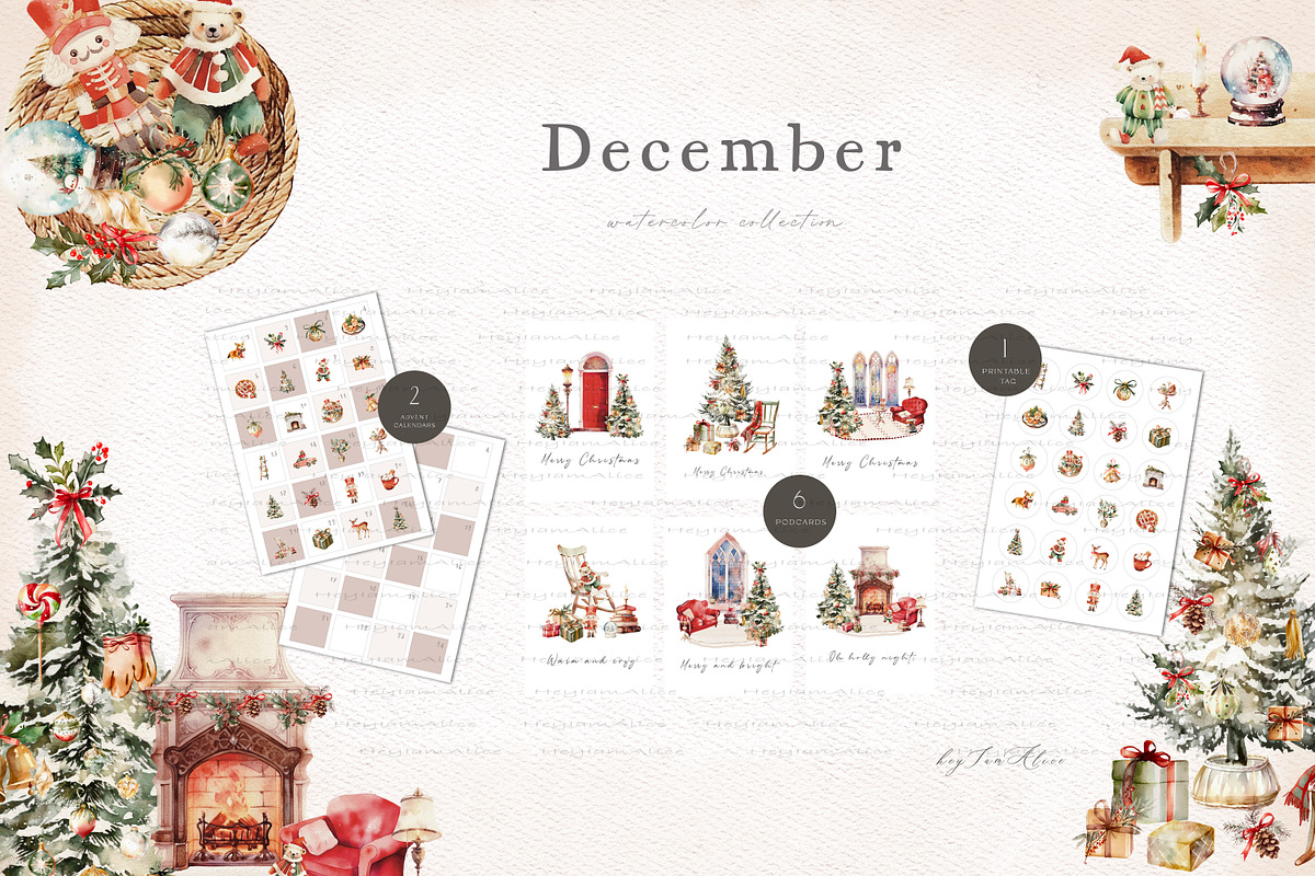 December Christmas, a Decorative Illustration by heyiamalice (Photo 4 of 16)