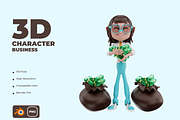 3D WOMEN CHARACTER BUSINESS PACK, a Characters & Person 3D Model by MUNIK STUDIO 3D (Thumbnail 1 of 6)