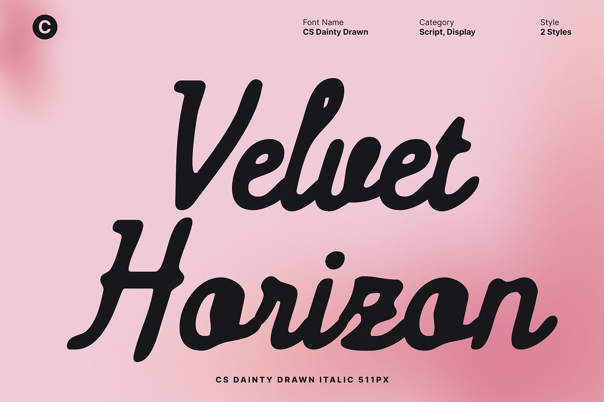 CS Dainty Drawn, a Script Font by Craft Supply Co. (Photo 4 of 8)