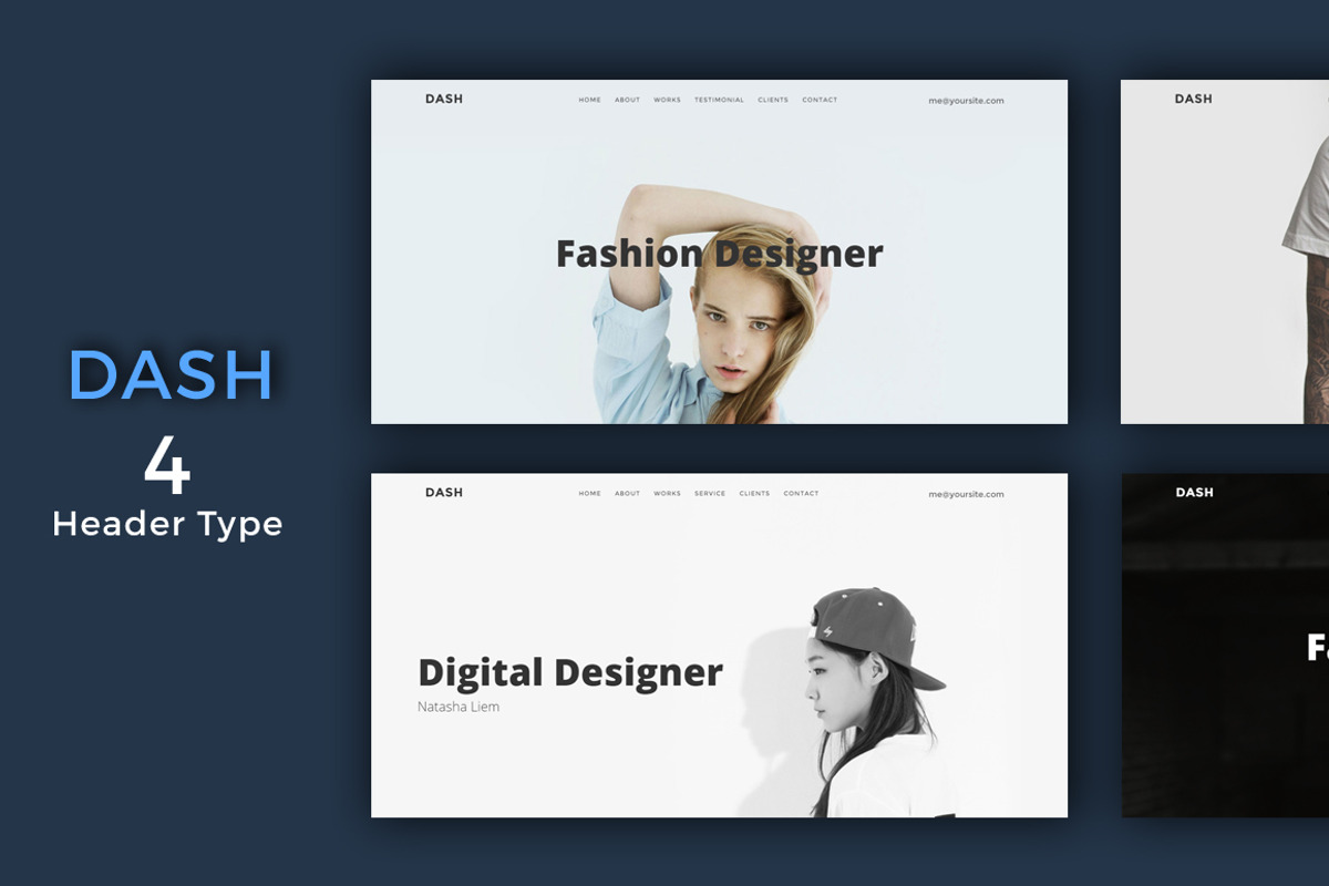 Dash - Onepage Personal (Sale), a Bootstrap Template by Zeepfeed (Photo 2 of 4)