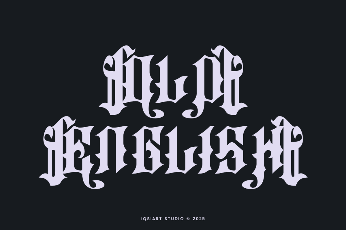 Rigo Kicmer - Old English Font, a Blackletter Font by Iqsiart Studio (Photo 2 of 8)