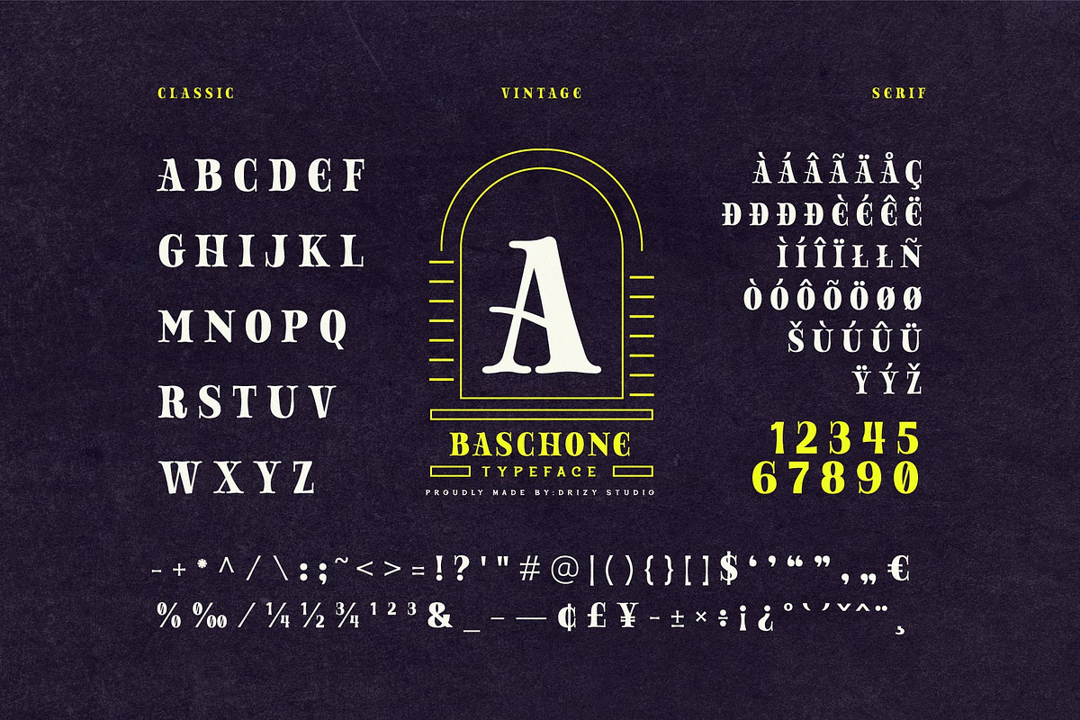 Baschone, a Serif Font by Drizy (Photo 8 of 9)