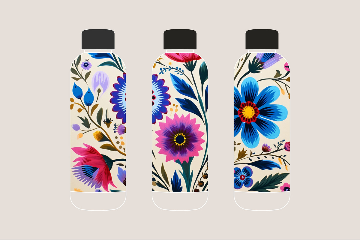 11 purple folk flower wall art print, a Decorative Illustration by ARTOZEN DIGITAL (Photo 2 of 11)
