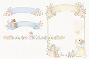 Whimsical Baby Shower Mice Set, an Animal Illustration by AlenaVlasko stock Market (Thumbnail 8 of 9)