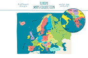 Europe Maps Collection, an Education Illustration by Illustrationsforteachers (Thumbnail 5 of 8)