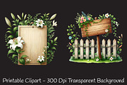 Spring Wooden Signs Clipart, an Illustration by RobertsArt (Thumbnail 2 of 7)
