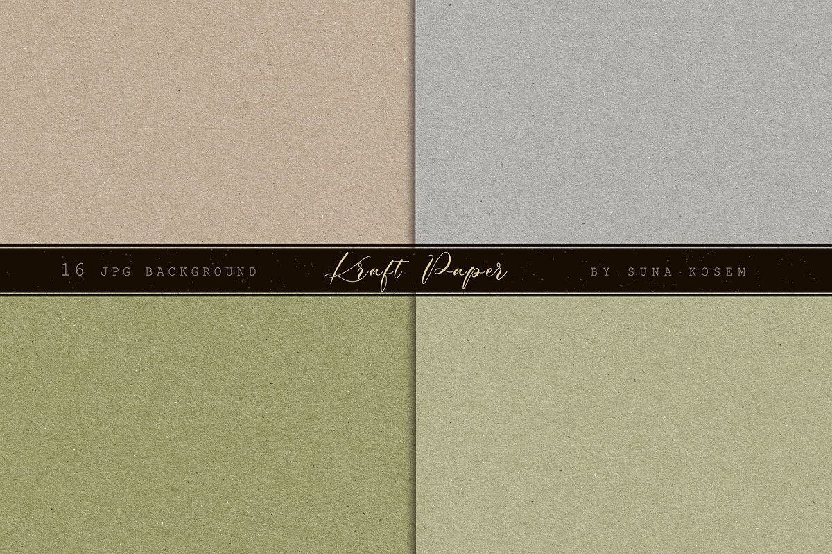 Kraft Paper Backgrounds, a Texture Graphic by Suna Kosem (Photo 7 of 7)