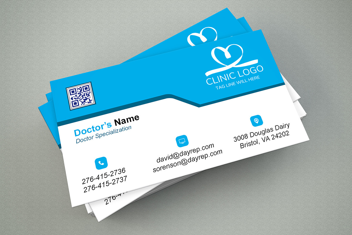 Business Card for Doctors Clinics preview 2