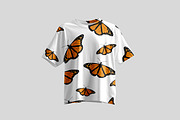 Seamless pattern butterfly monarch, a Pattern Graphic by Viktorijareut (Thumbnail 4 of 4)