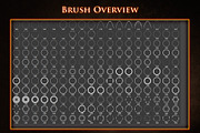 198 Simple Futuristic Circle Brushes, a Brush Add-On by xresch (Thumbnail 2 of 11)